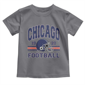 Chicago Football Lover Toddler T Shirt Windy City Pride Sports Fan TS02 Charcoal Print Your Wear