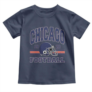 Chicago Football Lover Toddler T Shirt Windy City Pride Sports Fan TS02 Navy Print Your Wear