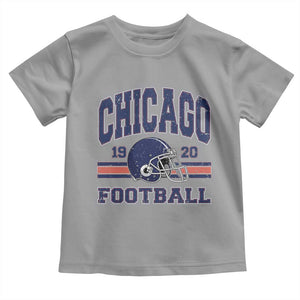 Chicago Football Lover Toddler T Shirt Windy City Pride Sports Fan TS02 Sport Gray Print Your Wear