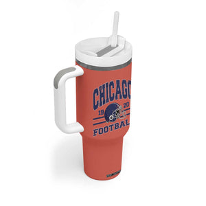 Chicago Football Lover Tumbler With Handle Windy City Pride Sports Fan TS02 Print Your Wear