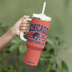Chicago Football Lover Tumbler With Handle Windy City Pride Sports Fan TS02 Print Your Wear