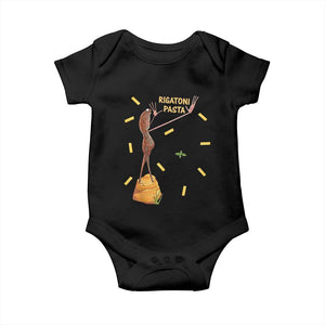 Funny Rigatoni Pasta Marcus The Worm Baby Onesie Dramatic Pasta Lover Foodie Meme TS02 Black Print Your Wear