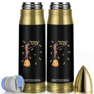 Funny Rigatoni Pasta Marcus The Worm Bullet Tumbler Dramatic Pasta Lover Foodie Meme TS02 Black Print Your Wear
