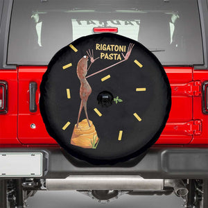 Funny Rigatoni Pasta Marcus The Worm Spare Tire Cover Dramatic Pasta Lover Foodie Meme TS02 Black Print Your Wear