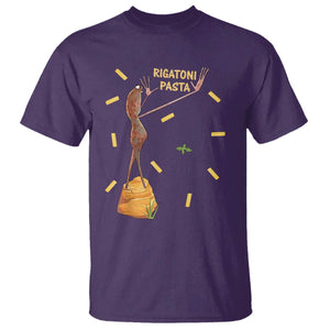 Funny Rigatoni Pasta Marcus The Worm T Shirt Dramatic Pasta Lover Foodie Meme TS02 Purple Print Your Wear