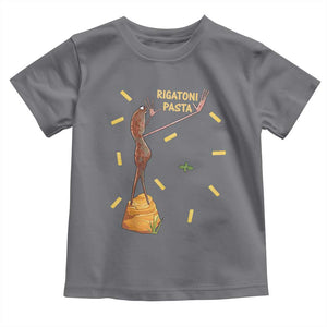 Funny Rigatoni Pasta Marcus The Worm Toddler T Shirt Dramatic Pasta Lover Foodie Meme TS02 Charcoal Print Your Wear