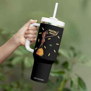 Funny Rigatoni Pasta Marcus The Worm Tumbler With Handle Dramatic Pasta Lover Foodie Meme TS02 Print Your Wear