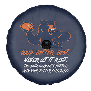 Good Better Best Spare Tire Cover Never Let It Rest Motivational CFB TS02 Print Your Wear