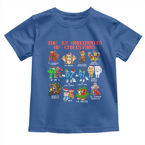 The 12 Brainrots of Christmas Toddler T Shirt Funny Cursed Meme Holiday Gag Gift TS02 Royal Blue Print Your Wear