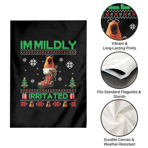 Mildly Irritated Marcus the Worm Meme Garden Flag Funny Christmas Stocking Weirdcore TS02 Print Your Wear