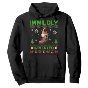 Mildly Irritated Marcus the Worm Meme Hoodie Funny Christmas Stocking Weirdcore TS02 Black Print Your Wear