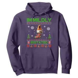 Mildly Irritated Marcus the Worm Meme Hoodie Funny Christmas Stocking Weirdcore TS02 Purple Print Your Wear