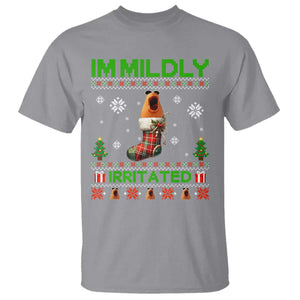 Mildly Irritated Marcus the Worm Meme T Shirt Funny Christmas Stocking Weirdcore TS02 Sport Gray Print Your Wear