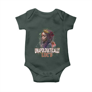 Black Locs Girl Baby Onesie Unapologetically Locd Hair Melanin Queen TS02 Print Your Wear
