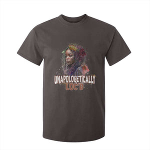 Black Locs Girl T Shirt For Kid Unapologetically Locd Hair Melanin Queen TS02 Dark Chocolate Print Your Wear