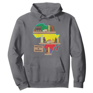 Black History Month Hoodie Educate Teach Black History Educated African American Pride TS02 Charcoal Printyourwear