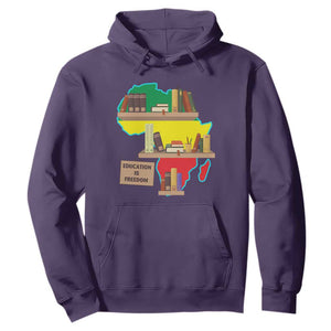 Black History Month Hoodie Educate Teach Black History Educated African American Pride TS02 Purple Printyourwear