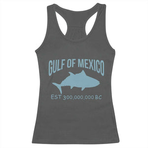Gulf of Mexico Racerback Tank Top Est 300,000,000 BC Funny Tuna TS02 Dark Heather Print Your Wear