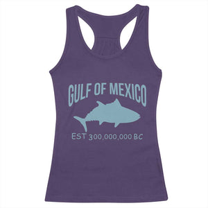Gulf of Mexico Racerback Tank Top Est 300,000,000 BC Funny Tuna TS02 Purple Print Your Wear