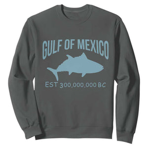 Gulf of Mexico Sweatshirt Est 300,000,000 BC Funny Tuna TS02 Dark Heather Print Your Wear