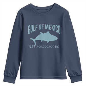 Gulf of Mexico Youth Sweatshirt Est 300,000,000 BC Funny Tuna TS02 Navy Print Your Wear