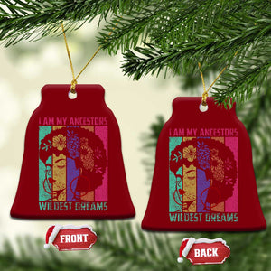 Black History Month Pride Ceramic Ornament I Am My Ancestors Wildest Dreams Woman Retro TS02 Print Your Wear