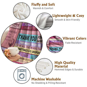 Best Mom Ever Maroon Throw Blanket To My Mom Meaningful Gift for Mother's Day TS02 Print Your Wear