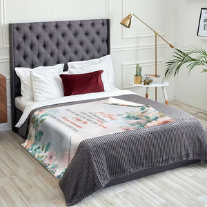 To My Mom Floral Throw Blanket You Are The World Botanical Gift for Mother's Day TS02 Print Your Wear