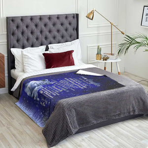 To My Daughter Throw Blanket Lion Graphic Love Message Inspirational Gift from Mom TS02 Print Your Wear