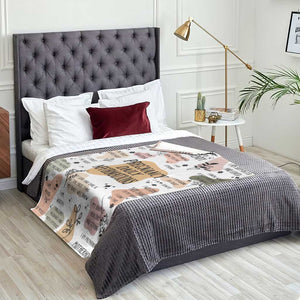 Pregnancy Daily Affirmation Throw Blanket Inspirational Motherhood Gift for Expecting Moms TS02 Print Your Wear