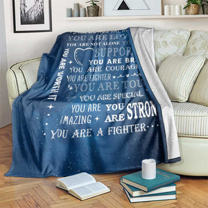 Inspirational Daily Reminder Throw Blanket Positive Words Motivational Strength Encouragement Gift TS02 Print Your Wear