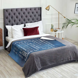 Inspirational Daily Reminder Throw Blanket Positive Words Motivational Strength Encouragement Gift TS02 Print Your Wear