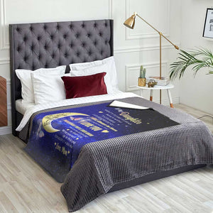 To My Daughter Galaxy Throw Blanket I Love You To The Moon and Back Gift From Mom TS02 Print Your Wear