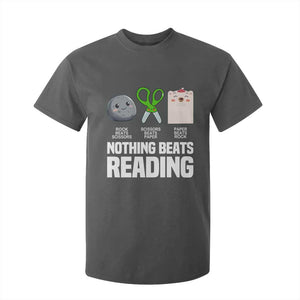 Nothing Beats Reading T Shirt For Kid Rock Paper Scissors Read Book Lovers TS02 Dark Heather Print Your Wear