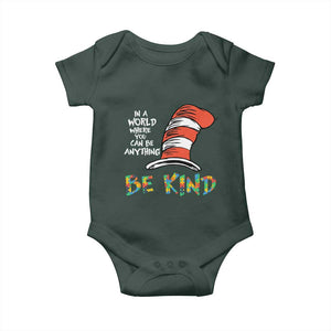 Autism Awareness Baby Onesie Why Fit In When You Were Born To Stand Out Cat In Hat TS02 Print Your Wear