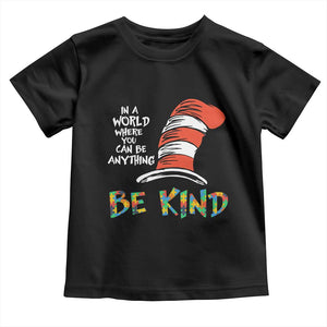 Autism Awareness Toddler T Shirt Why Fit In When You Were Born To Stand Out Cat In Hat TS02 Black Print Your Wear