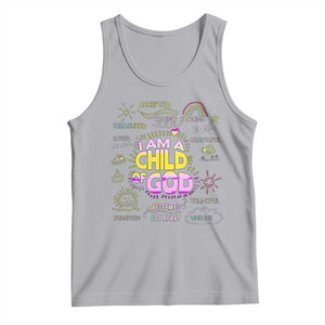 I Am A Child Of God Tank Top Retro Christian Jesus Faith TS02 Athletic Heather Print Your Wear
