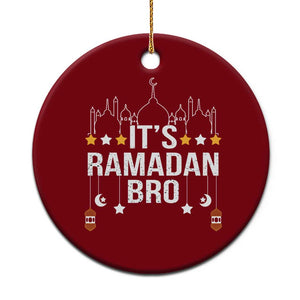 It's Ramadan Bro Ceramic Ornament Islamic Fasting Muslim TS02 1pc Red Print Your Wear