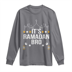 It's Ramadan Bro Long Sleeve Shirt Islamic Fasting Muslim TS02 Charcoal Print Your Wear