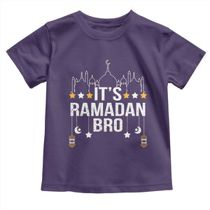 It's Ramadan Bro Toddler T Shirt Islamic Fasting Muslim TS02 Purple Print Your Wear