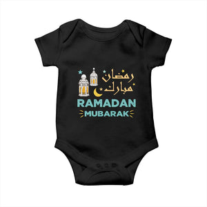 Ramadan Mubarak Muslim Baby Onesie TS02 Black Print Your Wear