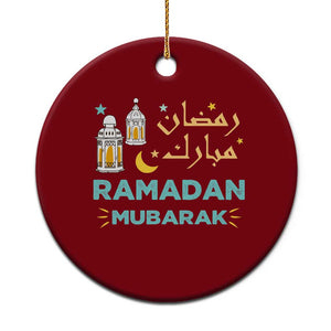 Ramadan Mubarak Muslim Ceramic Ornament TS02 1pc Red Print Your Wear
