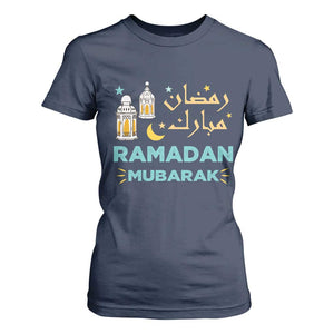 Ramadan Mubarak Muslim T Shirt For Women TS02 Navy Print Your Wear
