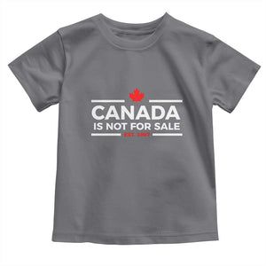 Canada Is Not For Sale Est. 1867 Toddler T Shirt TS02 Charcoal Print Your Wear