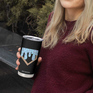 Baseball Ice Cream Dripping Tumbler Cup Home Plate Drip TS02 Print Your Wear