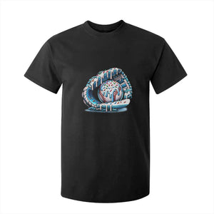 Baseball Drip Sprinkles Ice Cream T Shirt For Kid Ball and Glove Dripping TS02 Black Print Your Wear