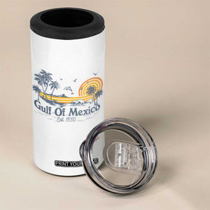 Vintage Gulf of Mexico Est 1550 4 in 1 Can Cooler Tumbler Golfo De Mexico TS02 Print Your Wear