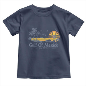 Vintage Gulf of Mexico Est 1550 Toddler T Shirt Golfo De Mexico TS02 Navy Print Your Wear