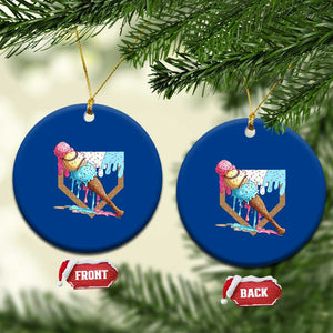Baseball Home Ice Cream Dripping Ceramic Ornament TS02 1pc Blue Print Your Wear