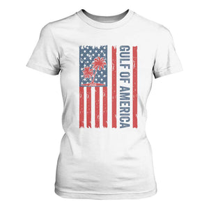Funny Gulf Of US America Est 2025 T Shirt For Women USA American Flag TS02 White Print Your Wear